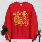 Farmer Maybe Likes People Sweatshirt