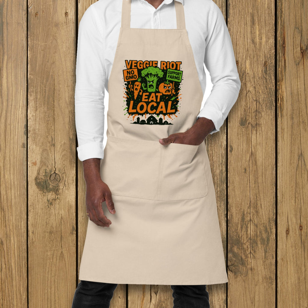 Veggie Riot Eat Local Cotton Apron