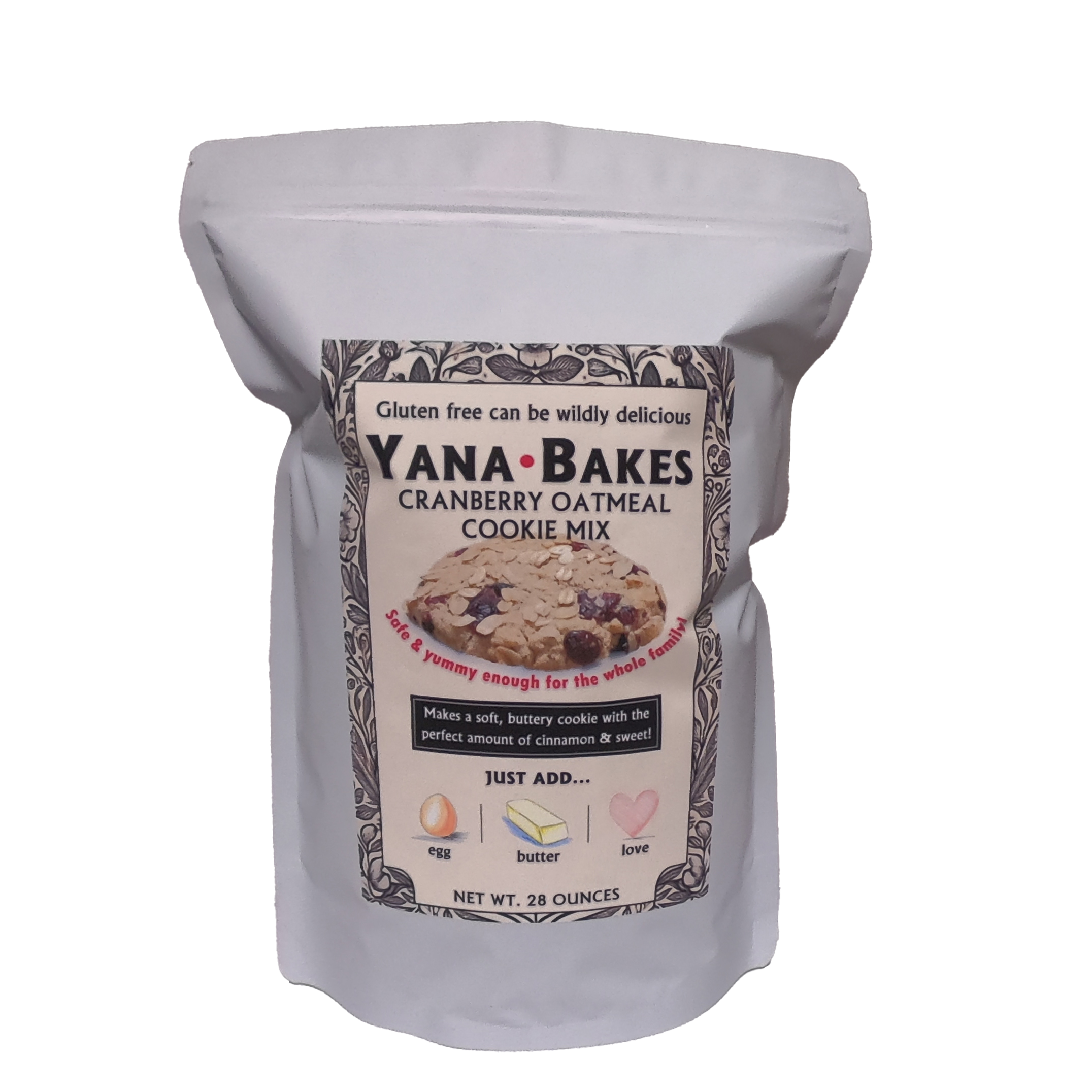 Oatmeal Cranberry Cookie Mix (Gluten-Free)