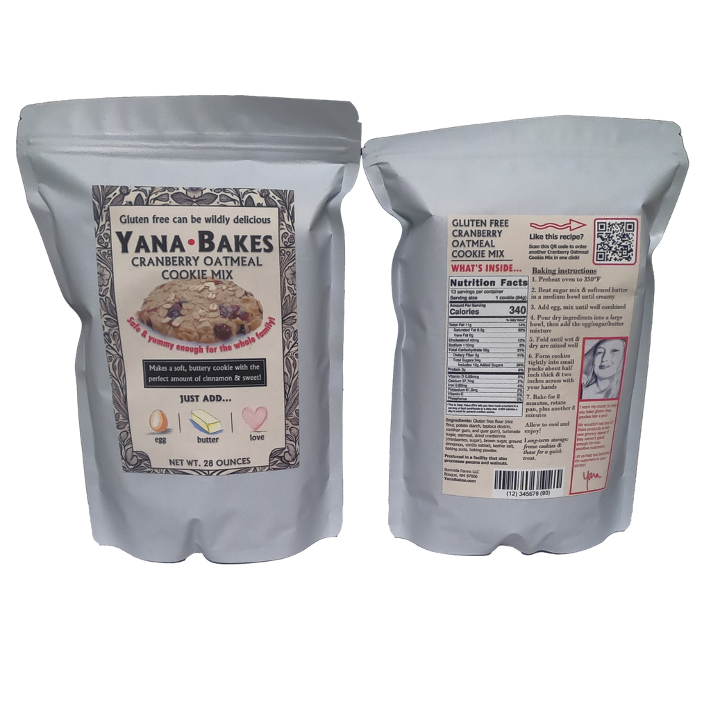 Oatmeal Cranberry Cookie Mix (Gluten-Free)