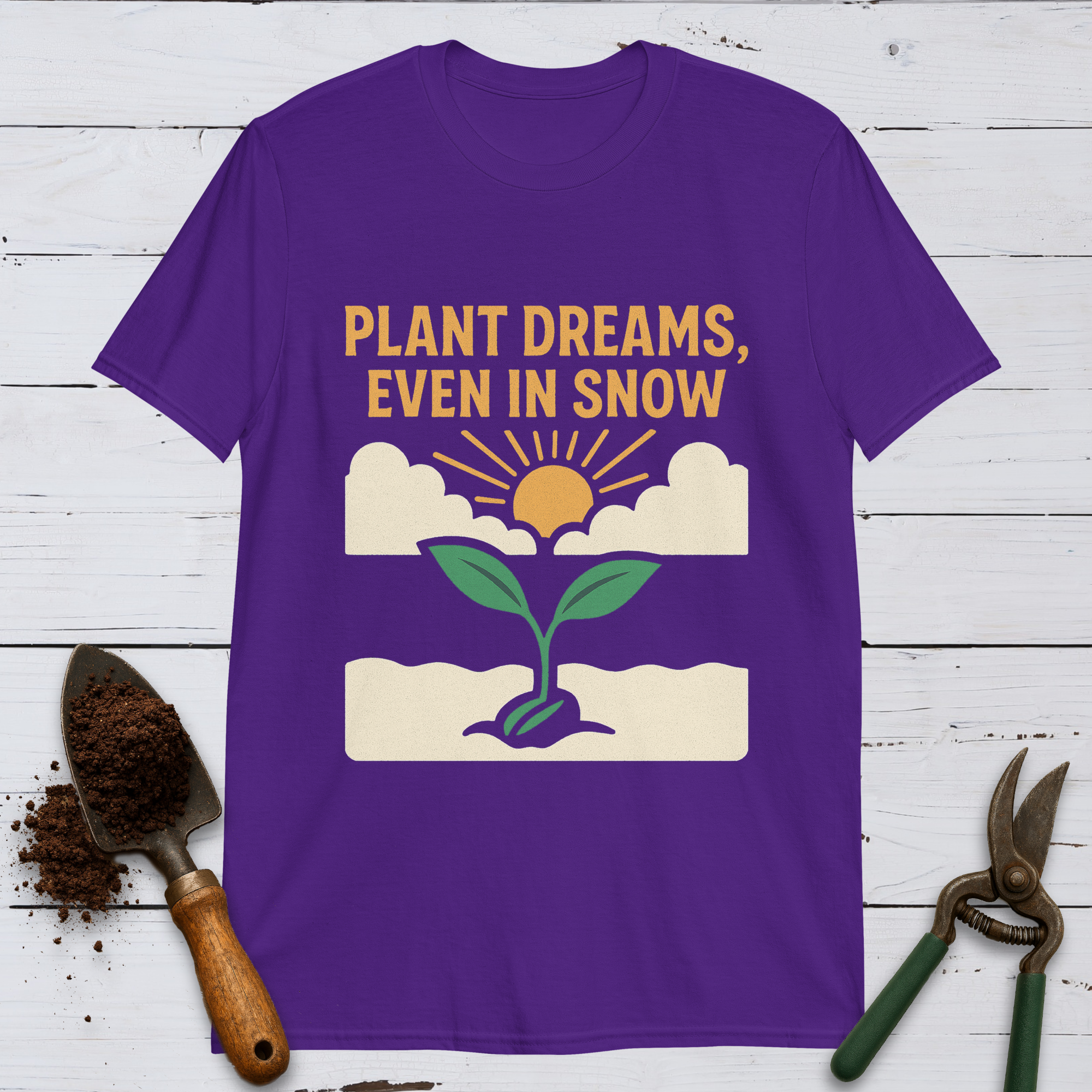 Plant Dreams In Snow Softstyle Tee