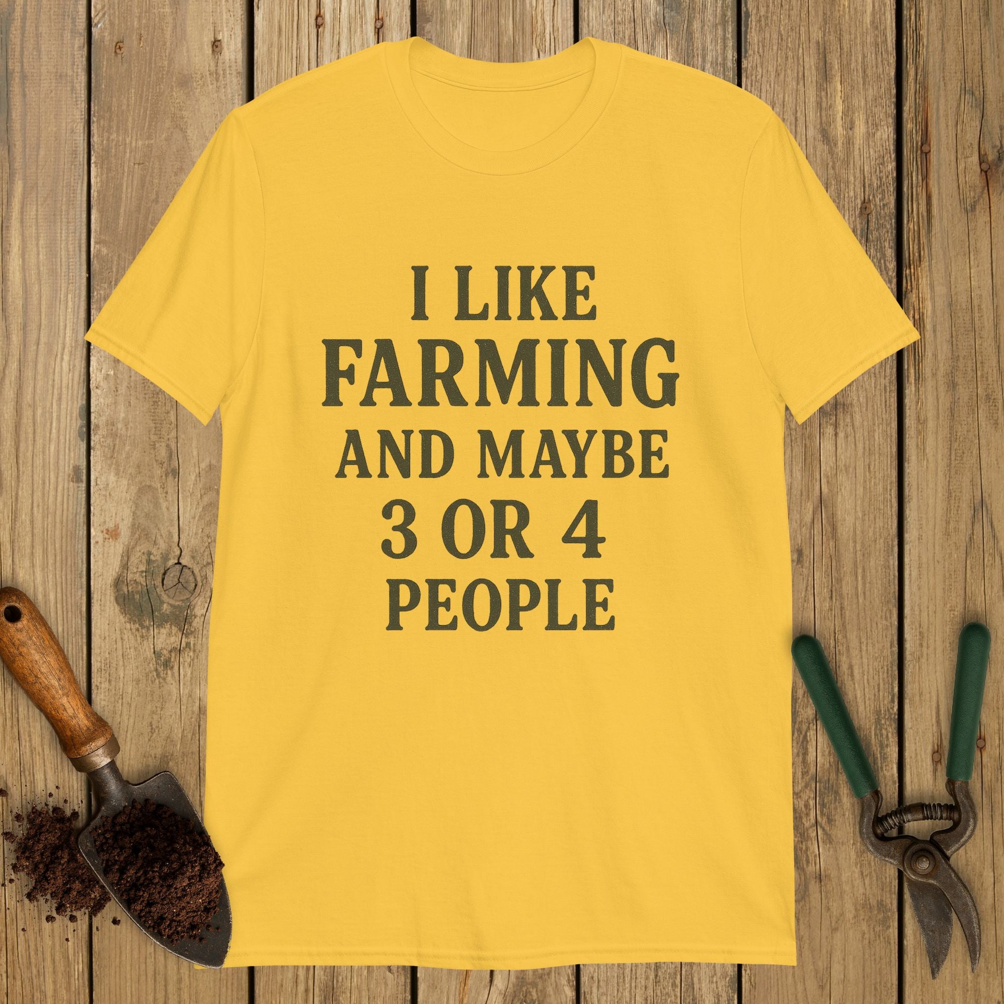 I Like Farming Basic Text Softstyle Tee