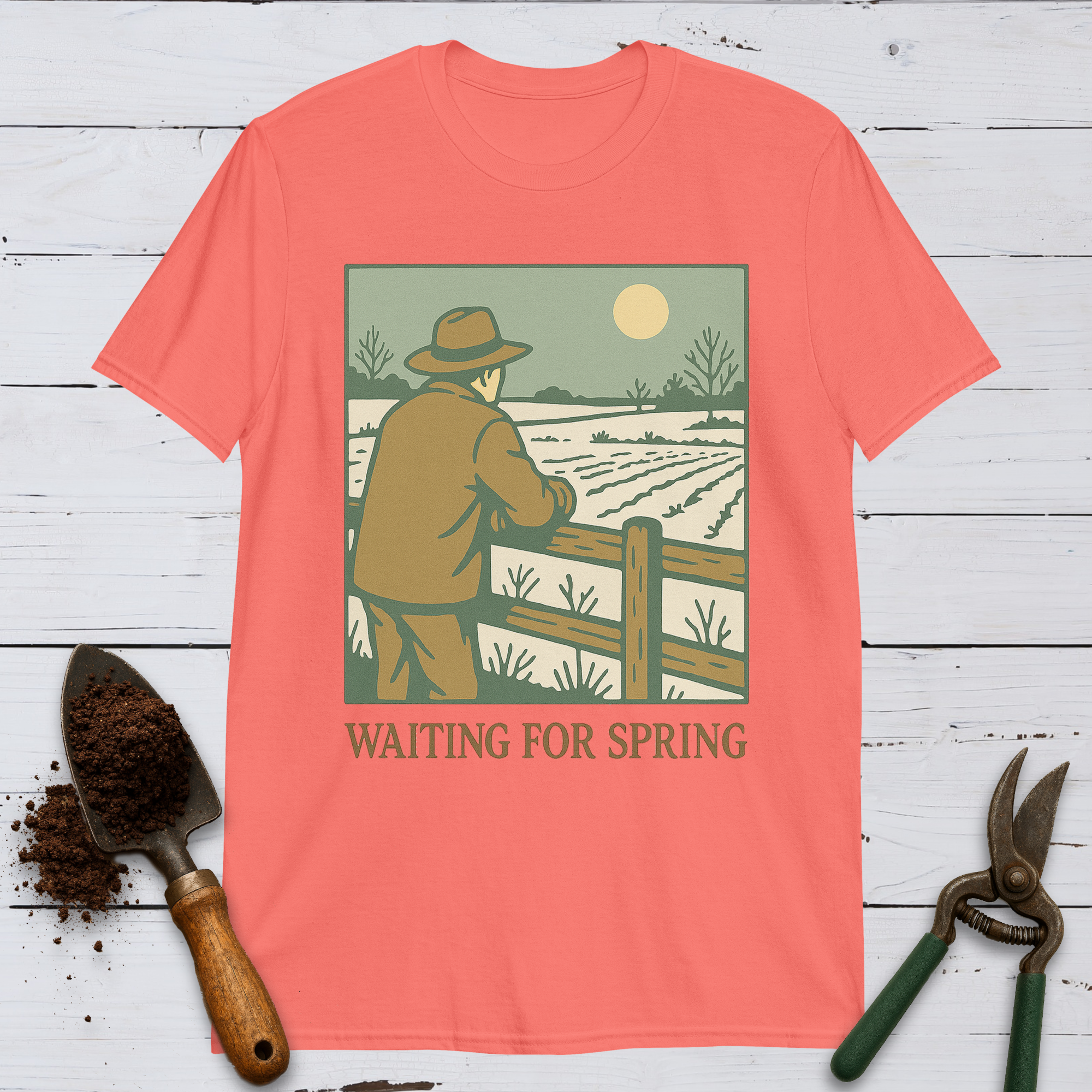 Farmer Waiting For Spring Softstyle Tee