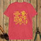 I Like Farming Tractor Guy Softstyle Tee