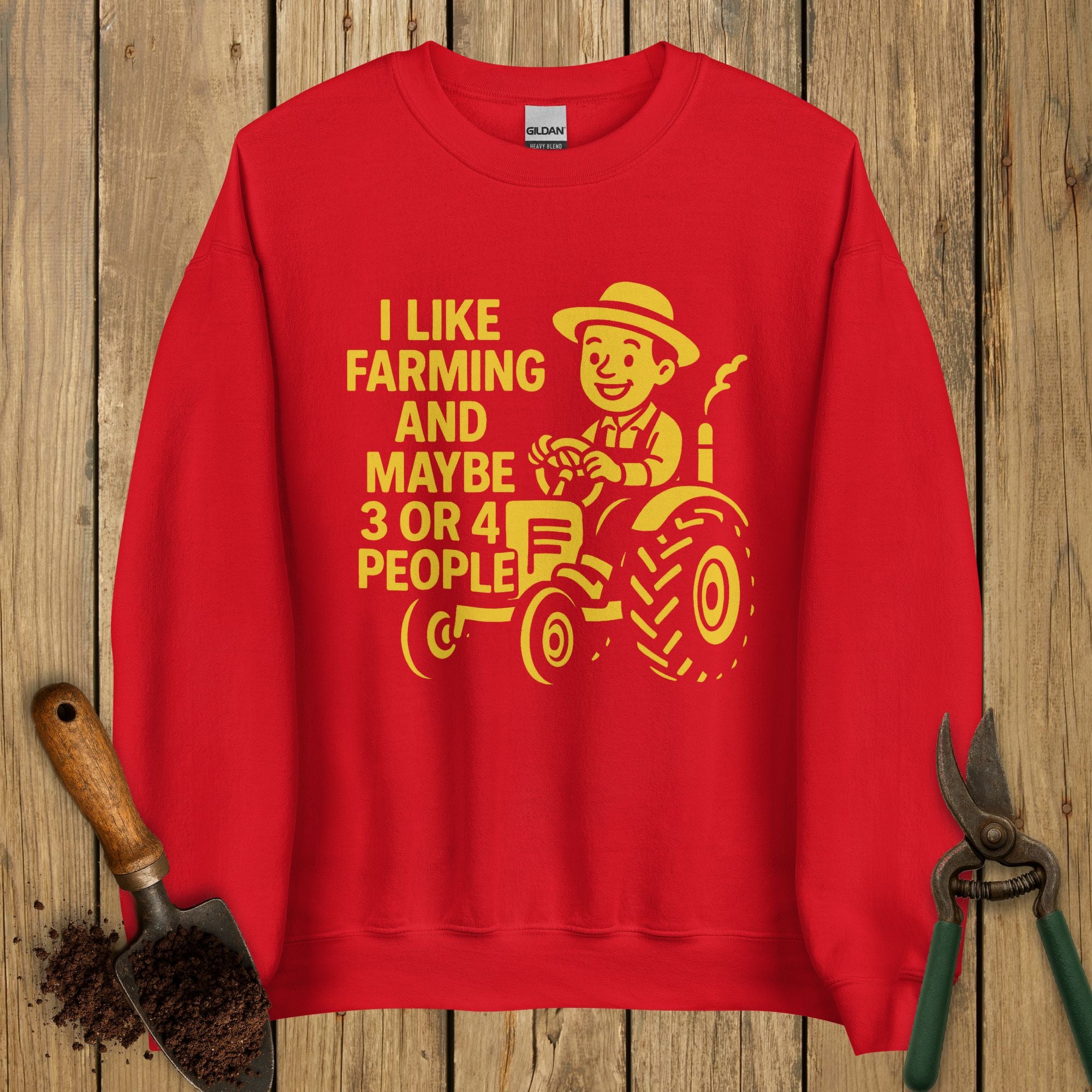 Farmer Maybe Likes People Sweatshirt