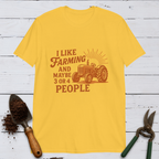 I Like Farming Tractor Sunburst Softstyle Tee