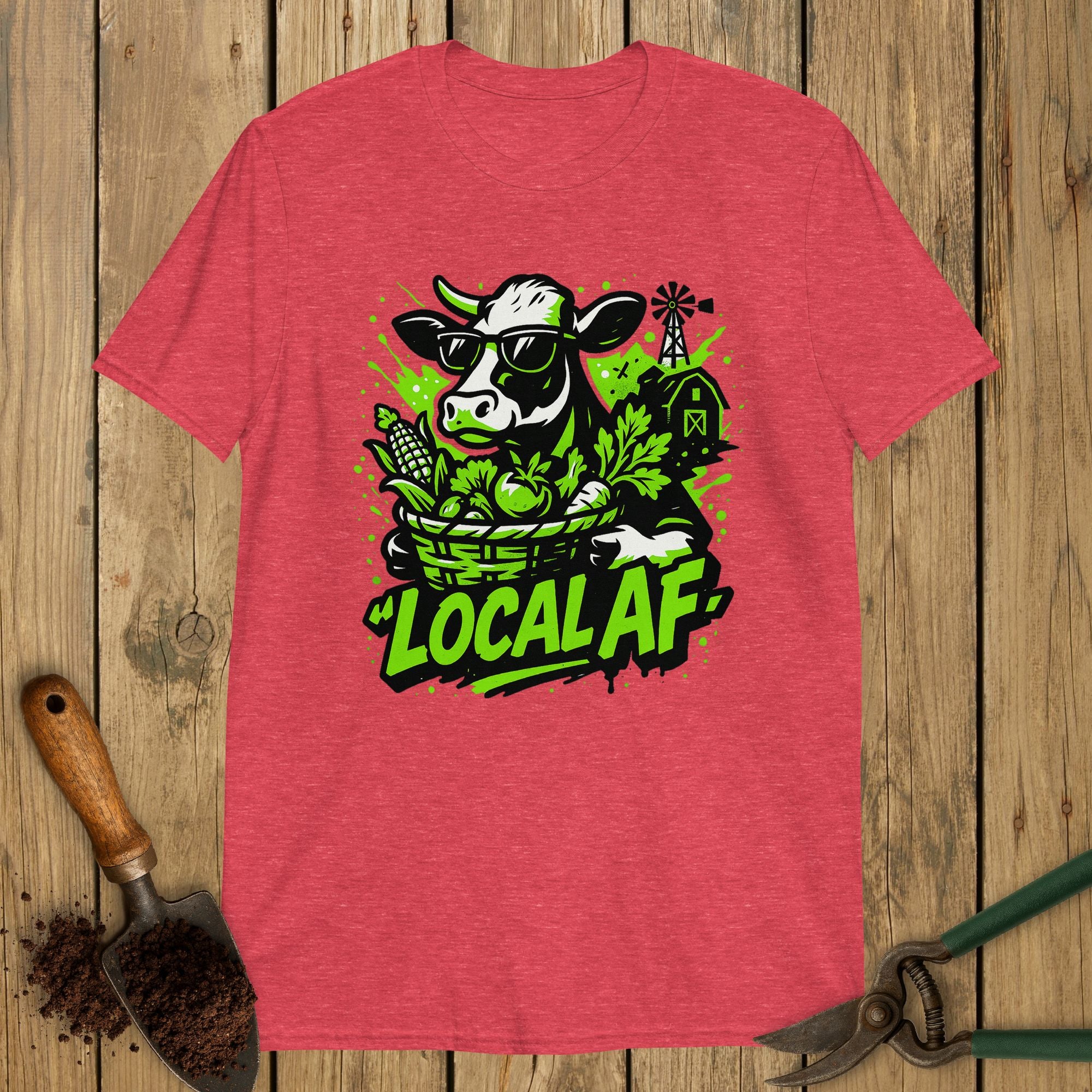 Local AF Cow NEON Softstyle Tee