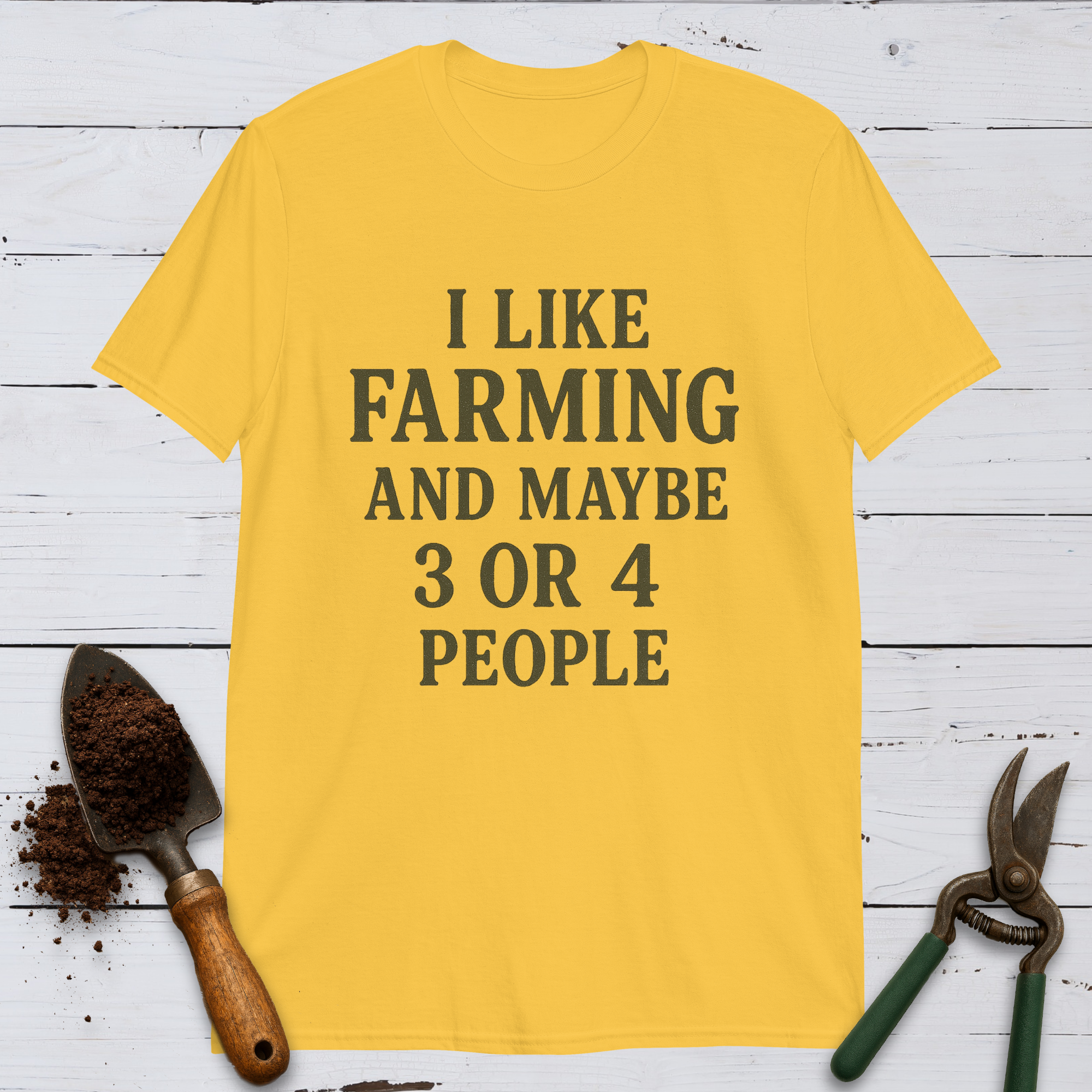 I Like Farming Basic Text Softstyle Tee