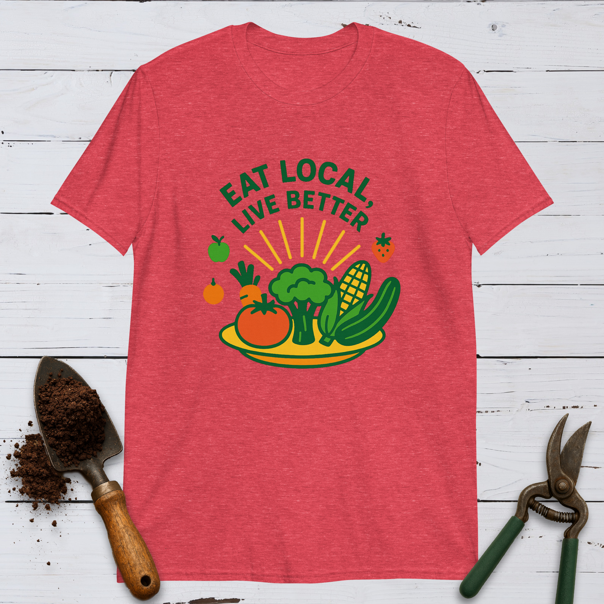 Eat Local & Live Better Softstyle Tee