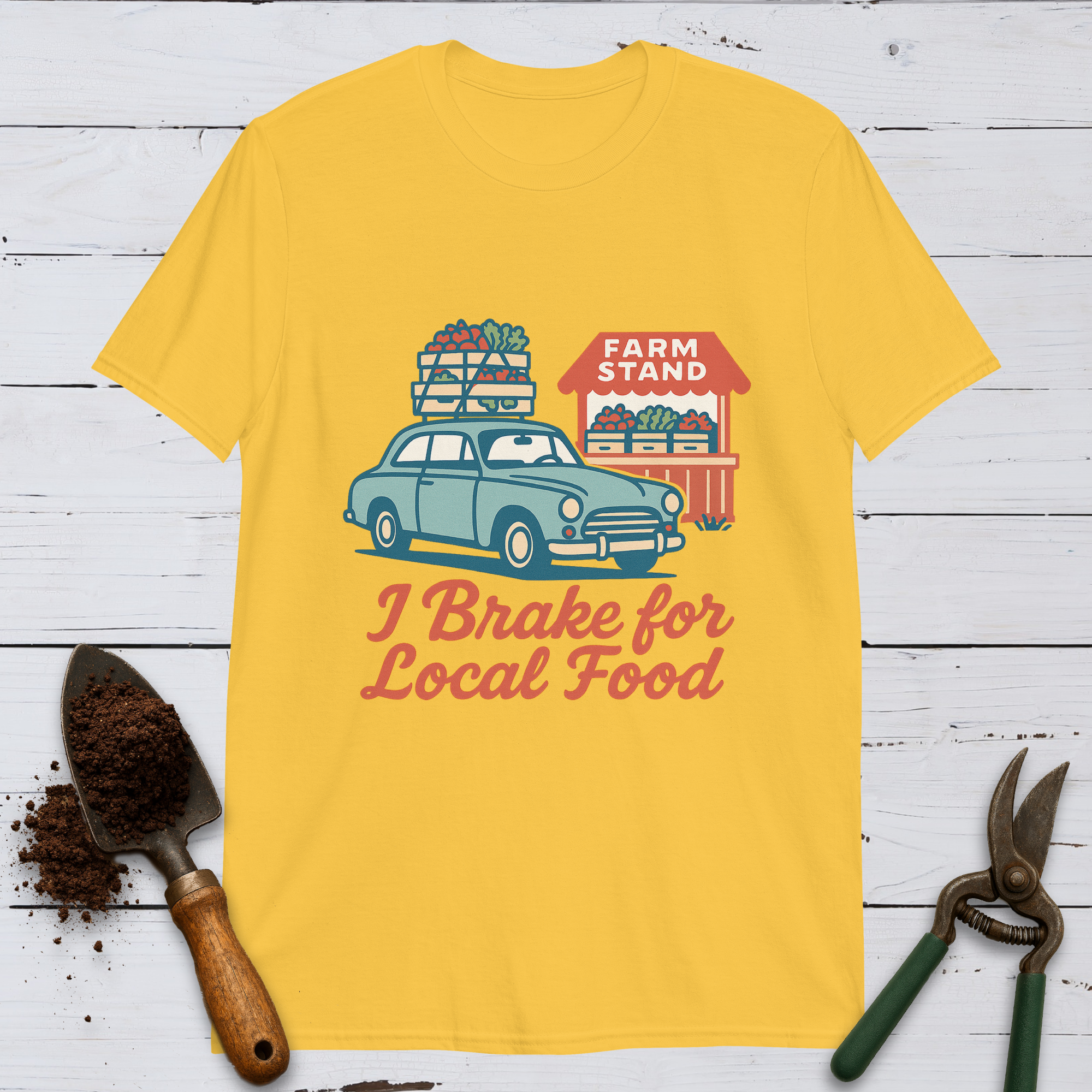 I Brake For Local Farm Stand Softstyle Tee